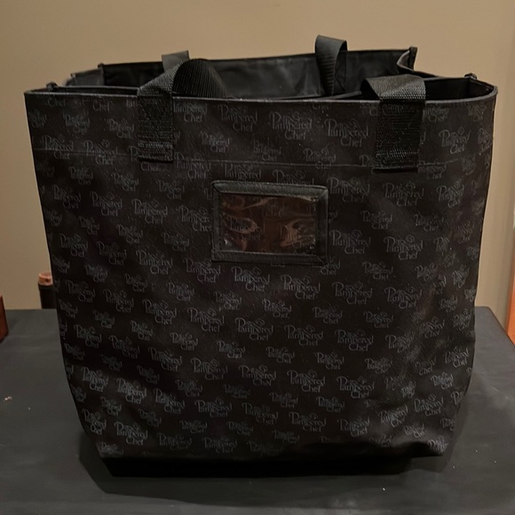 The Pampered Chef Bags Extra Large Pc Consultant Tote Black